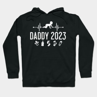 First Time Dad Promoted to Daddy Est 2023 Hoodie